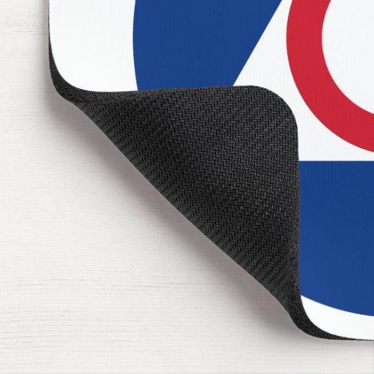 Ziviles Verteidigungs-Logo-Vintages Symbol Mousepad (Ecke)