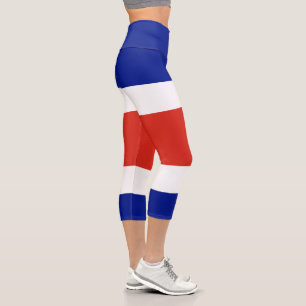 Zivilflagge Costa Ricas Capri Leggings