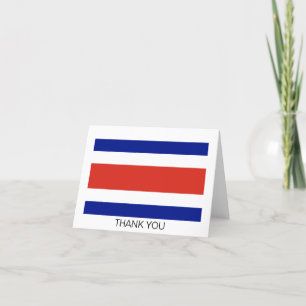 Zivilflagge Costa Ricas Dankeskarte