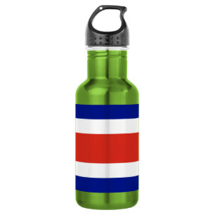 Zivilflagge Costa Ricas Edelstahlflasche