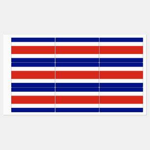 Zivilflagge Costa Ricas Etiketten