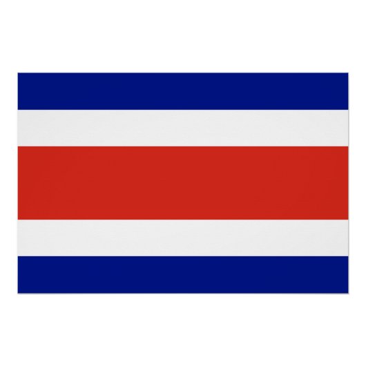 Zivilflagge Costa Ricas Poster (Vorderseite)