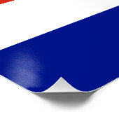 Zivilflagge Costa Ricas Poster (Ecke)