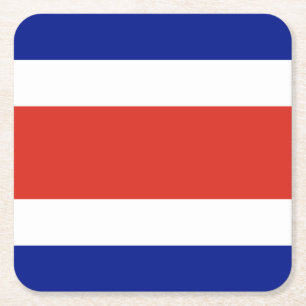Zivilflagge Costa Ricas Rechteckiger Pappuntersetzer