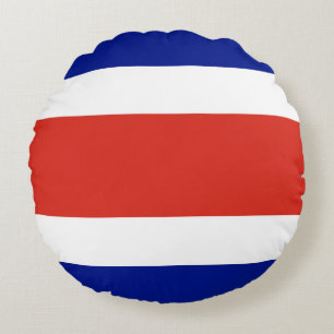 Zivilflagge Costa Ricas Rundes Kissen