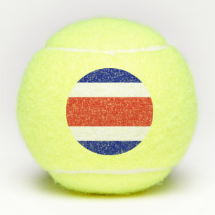 Zivilflagge von Costa Rica Tennisbälle