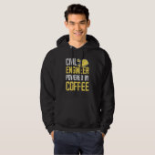 Zivilingenieur Kaffee Hoodie (Vorne ganz)