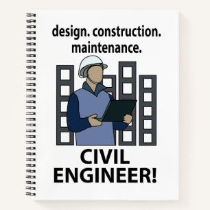 Zivilingenieur Konstruktion Bauingenieur Notizblock