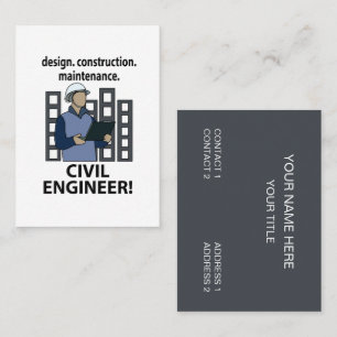 Zivilingenieur Konstruktion Bauingenieur  Visitenkarte