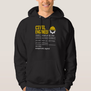 Zivilingenieur Nomen Bauingenieur Ingenieurwesen Hoodie