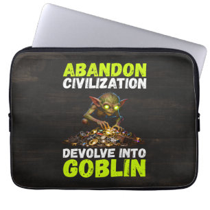Zivilisation Aufgeben und zu einem Kobold Entwicke Laptopschutzhülle