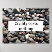 Zivilisation kostet nichts Sprichwort Poster (Vorne)