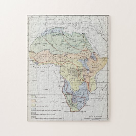 Zivilisationen von Afrika Puzzle (Vertikal)