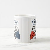 zivilisiert: Warum nicht! Mug Kaffeetasse (Mittel)