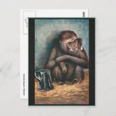 ZIVILISIERTES MONKEY POSTKARTE (Vorne/Hinten)