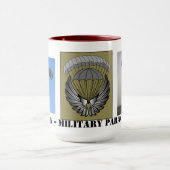 Zivilmilitärischer Parachutist Flüge 15 oz Tasse (Zentrum)