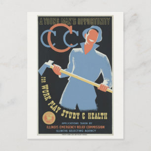 Zivilschutzkorp: Arbeitsspielstudie Gesundheit Postkarte