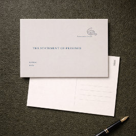 Zivilzeremonie Nicht-traditionelle Hochzeitszeugin Postkarte