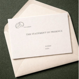 Zivilzeremonie-Registrierungs-Hochzeitskarten