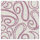 Ziya Creme Damson Stoff (Nahaufnahme)