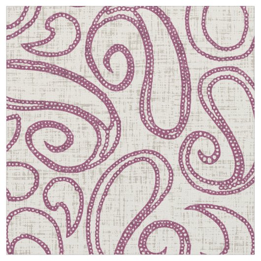 Ziya Creme Damson Stoff (Nahaufnahme)