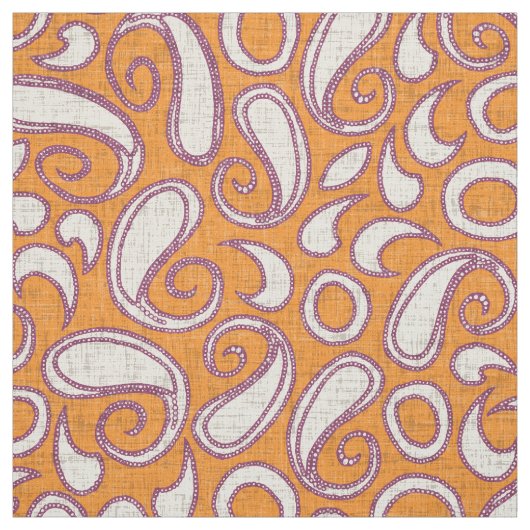 Ziya Mandarine Damson Stoff (Muster)