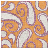 Ziya Mandarine Damson Stoff (Nahaufnahme)