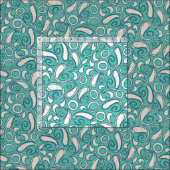 Ziya minze blau stoff (Kachel)