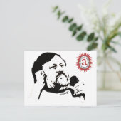Zizek überlegt das Objekt Petit a: Der T - Shirt Postkarte (Stehend Vorderseite)
