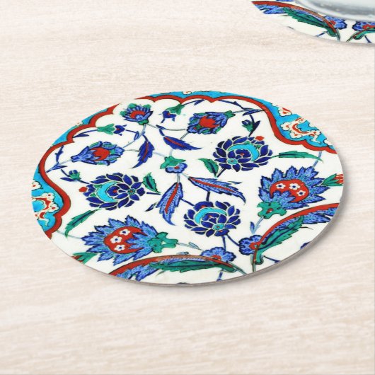 Ziznik Runder Pappuntersetzer (Angewinkelt)