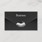 Zizzago Black Imitats Velvet Envelope Stil Visitenkarte (Vorderseite)