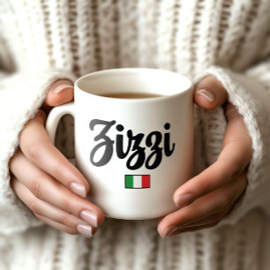 Zizzi Italienischer Flaggen-Mug Kaffeetasse
