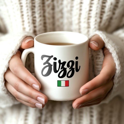 Zizzi Italienischer Flaggen-Mug Kaffeetasse