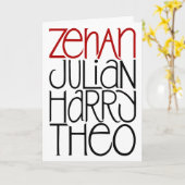 ZJHT Card Karte (Gelbe Blume)