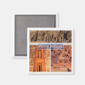 zJO003 PETRA, Jordanien, Asien, Kühlschrank Magnet (Vorderseite/Rückseite)