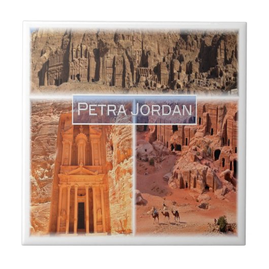 zJO003 PETRA, Jordanien, Fliese (Vorderseite)