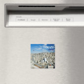 zJO008 AMMAN Panorama, Jordanien, Asien, Kühlschra Magnet (In Situ (Geschirrspüler))