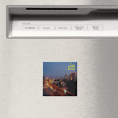 zJO009 AMMAN nachts, Jordanien, Asien, Kühlschrank Magnet (In Situ (Geschirrspüler))