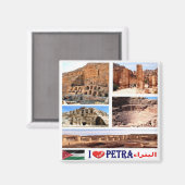 zJO020 i Liebe PETRA, Jordanien, Asien, Kühlschran Magnet (Vorderseite/Rückseite)