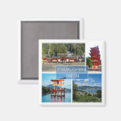 zJP004 ITSUKUSHIMA MIYAJIMA, Japan, Kühlschrank Magnet (Vorderseite/Rückseite)