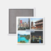 zJP005 TOKYO Japan, Asien, Kühlschrank Magnet (Vorderseite/Rückseite)