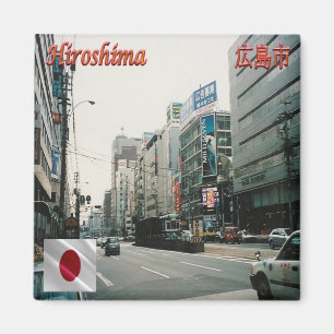 zJP009 HIROSCHIMA Panorama, Japan, Asien, Kühlschr Magnet