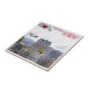 zJP010 HIROSCHIMA Panorama, Japan, Fliese