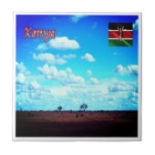 zKE006 KENYA, Panorama, Afrika, Fliese (Vorderseite)