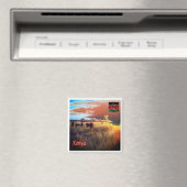 zKE007 KENYA, Panorama, Afrika, Kühlschrank Magnet (In Situ (Geschirrspüler))