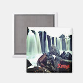 zKE009 KENYA, Fourteen Falls, Afrika, Kühlschrank Magnet (Vorderseite/Rückseite)