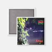zKE011 KENYA Panorama, Afrika, Kühlschrank Magnet (Vorderseite/Rückseite)
