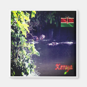 zKE011 KENYA Panorama, Afrika, Kühlschrank Magnet