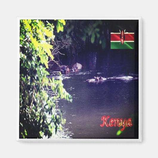 zKE011 KENYA Panorama, Afrika, Kühlschrank Magnet (Vorne)