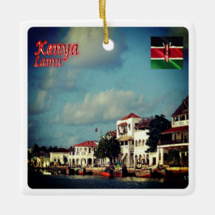 zKE012 LAMU, Kenia, Afrika, Keramikornament